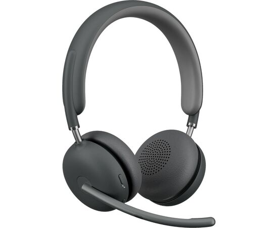 Навушники Logitech Zone 2 for Business Wireless/Bluetooth UC Graphite (981-001152), зображення 2 Навушники Logitech Zone 2 for Business Wireless/Bluetooth UC Graphite (981-001152), зображення 2
