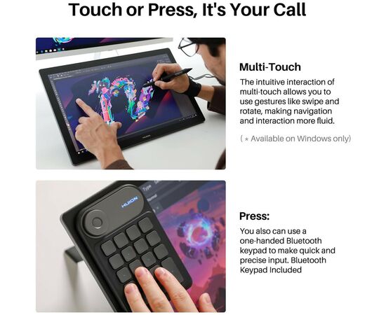 Планшет-монітор Huion Kamvas Pro 19 (GT1902), зображення 9 Планшет-монітор Huion Kamvas Pro 19 (GT1902), зображення 9