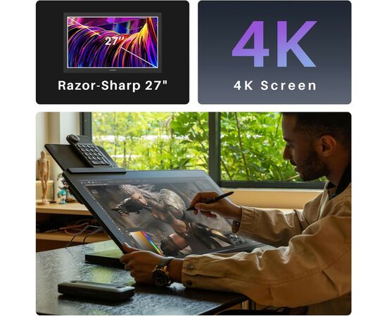 Планшет-монитор Huion Kamvas Pro 27 (GT2701), изображение 12 Планшет-монитор Huion Kamvas Pro 27 (GT2701), изображение 12