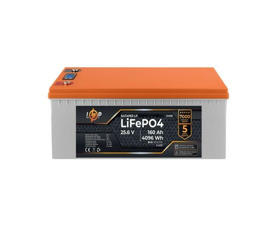 Батарея LiFePo4 LogicPower 24V (25.6V) - 160 Ah (4096Wh) (24408), изображение 2 Батарея LiFePo4 LogicPower 24V (25.6V) - 160 Ah (4096Wh) (24408), изображение 2