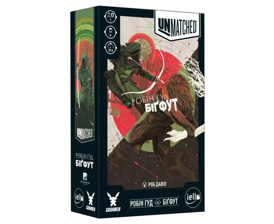 Настільна гра Geekach Games Unmatched: Робін Гуд проти Біґфута (Укр) (GKCH021RB)