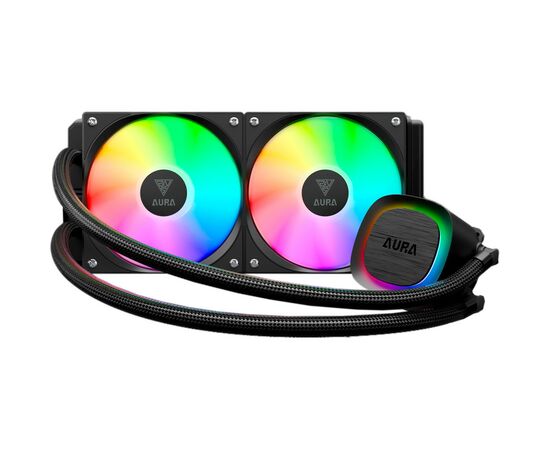 Система водяного охлаждения Gamdias AURA GL240 V2 CPU Liquid Cooler (4712960139336), изображение 2 Система водяного охлаждения Gamdias AURA GL240 V2 CPU Liquid Cooler (4712960139336), изображение 2