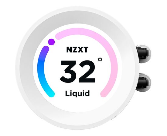 Система водяного охлаждения NZXT Kraken Elite RGB 240mm (RL-KR24E-W1), изображение 3 Система водяного охлаждения NZXT Kraken Elite RGB 240mm (RL-KR24E-W1), изображение 3