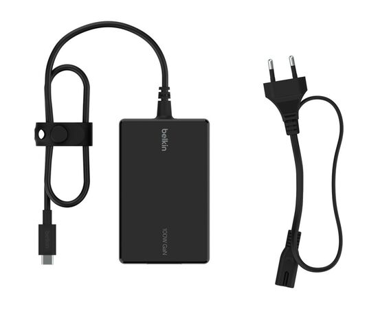 Зарядное устройство Belkin USB-С 100W GAN PD PPS + cable USB-C 2m (INC016VFBK), изображение 3 Зарядное устройство Belkin USB-С 100W GAN PD PPS + cable USB-C 2m (INC016VFBK), изображение 3