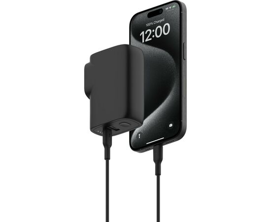 Зарядное устройство Belkin USB-С 25W PD + PowerBank 5000mAh + cable USB-C 1m (BPZ003BT1MBK-B6), изображение 4 Зарядное устройство Belkin USB-С 25W PD + PowerBank 5000mAh + cable USB-C 1m (BPZ003BT1MBK-B6), изображение 4