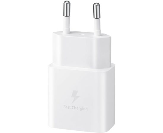 Зарядное устройство Samsung USB-С 15W White + Cable USB-C 1m (EP-T1510XWEGEU), изображение 2 Зарядное устройство Samsung USB-С 15W White + Cable USB-C 1m (EP-T1510XWEGEU), изображение 2