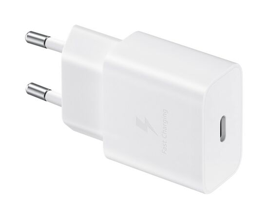 Зарядное устройство Samsung USB-С 15W White + Cable USB-C 1m (EP-T1510XWEGEU), изображение 3 Зарядное устройство Samsung USB-С 15W White + Cable USB-C 1m (EP-T1510XWEGEU), изображение 3