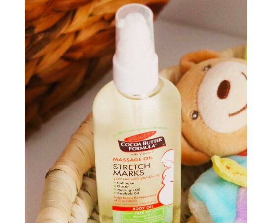 Косметика для мам Palmer's массажное масло от растяжек с маслом какао и витамином Е, 100 мл (4376-6.00), изображение 4 Косметика для мам Palmer's массажное масло от растяжек с маслом какао и витамином Е, 100 мл (4376-6.00), изображение 4