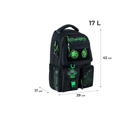 Рюкзак школьный Kite Education teens 2587M Rick and Morty (RM24-2587M), изображение 2 Рюкзак школьный Kite Education teens 2587M Rick and Morty (RM24-2587M), изображение 2