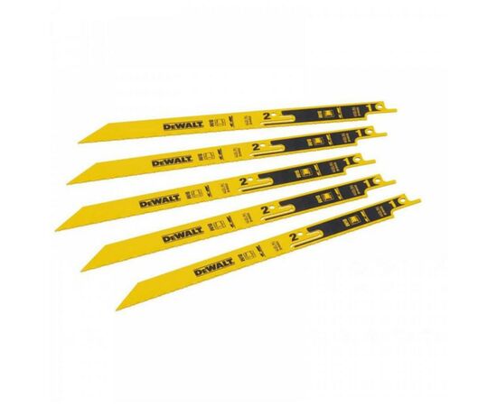 Полотно DeWALT биметаллическое BREAKAWAY, 230 мм, шаг 14-18 TPI, 5 шт (DT2416), изображение 3 Полотно DeWALT биметаллическое BREAKAWAY, 230 мм, шаг 14-18 TPI, 5 шт (DT2416), изображение 3