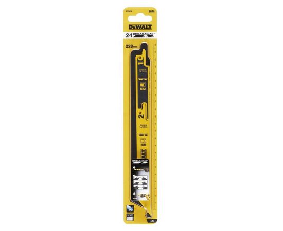 Полотно DeWALT биметаллическое BREAKAWAY, 230 мм, шаг 14-18 TPI, 5 шт (DT2416)