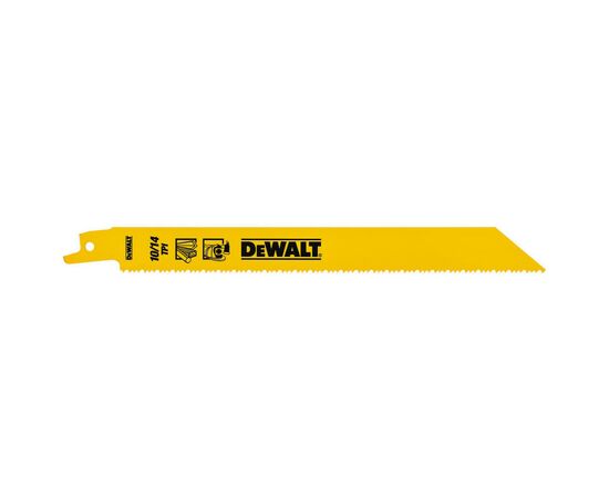 Полотно DeWALT биметаллическое, 203 мм, шаг зубьев 10-14 TPI, 5 шт (DT2387), изображение 2 Полотно DeWALT биметаллическое, 203 мм, шаг зубьев 10-14 TPI, 5 шт (DT2387), изображение 2