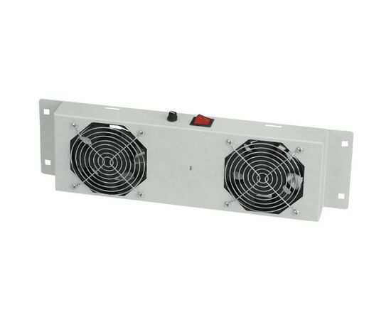 Вентиляторный модуль 2 вент. with thermostat, RAL 7035 Mirsan (MR.FAN2WT.02)