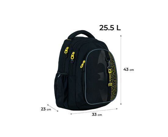 Рюкзак школьный Kite Education teens 8001L DC Comics Batman (DC24-8001L), изображение 2 Рюкзак школьный Kite Education teens 8001L DC Comics Batman (DC24-8001L), изображение 2