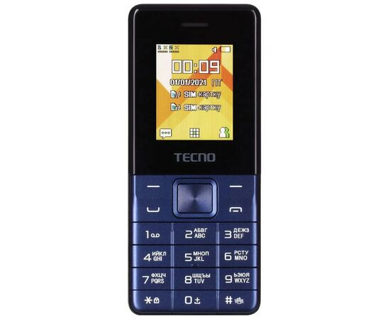 Мобильный телефон Tecno T301 Deep Blue (4895180778681)