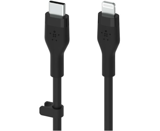 Дата кабель USB-С to Lightning 1.0m Belkin (CAA009BT1MBK), изображение 2 Дата кабель USB-С to Lightning 1.0m Belkin (CAA009BT1MBK), изображение 2