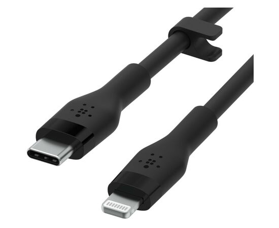 Дата кабель USB-С to Lightning 1.0m Belkin (CAA009BT1MBK), изображение 3 Дата кабель USB-С to Lightning 1.0m Belkin (CAA009BT1MBK), изображение 3