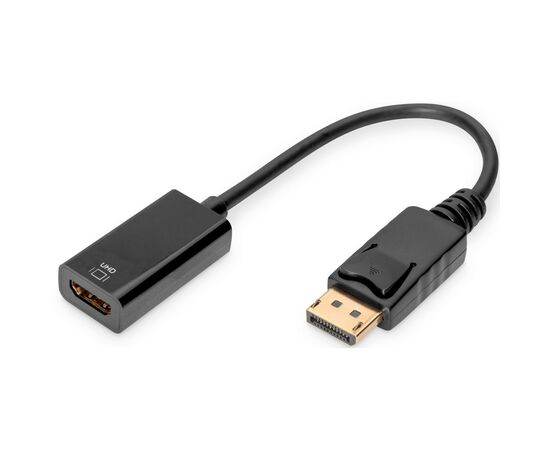 Перехідник DisplayPort to HDMI (M/F) Ultra HD active Digitus (AK-340415-002-S)