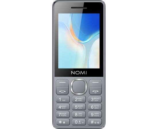 Мобільний телефон Nomi i2860 Grey, зображення 2 Мобільний телефон Nomi i2860 Grey, зображення 2