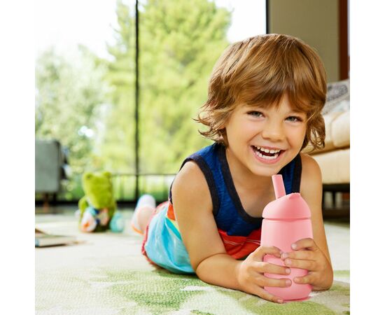Поїльник-непроливайка Munchkin з трубочкою "Simple Clean", 296 мл рожева (9001902), зображення 5 Поїльник-непроливайка Munchkin з трубочкою "Simple Clean", 296 мл рожева (9001902), зображення 5
