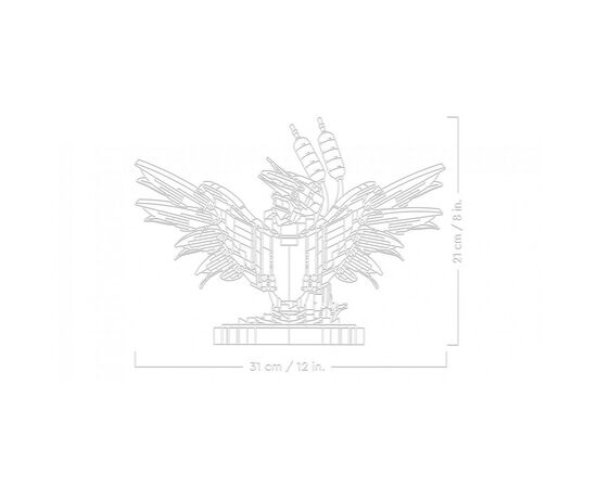 Конструктор LEGO Icons Птица рыболовка 834 деталей (10331), изображение 6 Конструктор LEGO Icons Птица рыболовка 834 деталей (10331), изображение 6