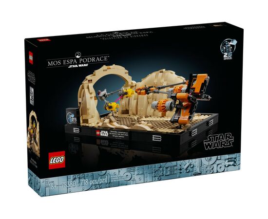 Конструктор LEGO Star Wars Диорама Mos Espa Podrace 718 деталей (75380)
