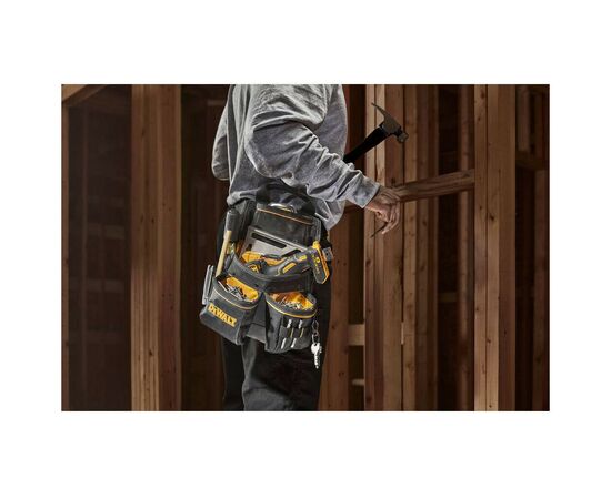Сумка для инструмента DeWALT PRO с поясом, 13 карманов (DWST40201-1), изображение 2 Сумка для инструмента DeWALT PRO с поясом, 13 карманов (DWST40201-1), изображение 2