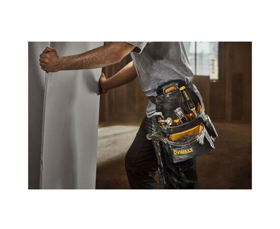 Сумка для инструмента DeWALT PRO с поясом и скобой для молотка, 12 карманов (DWST40101-1), изображение 2 Сумка для инструмента DeWALT PRO с поясом и скобой для молотка, 12 карманов (DWST40101-1), изображение 2