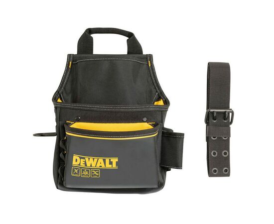 Сумка для инструмента DeWALT PRO с поясом и скобой для молотка, 12 карманов (DWST40101-1)