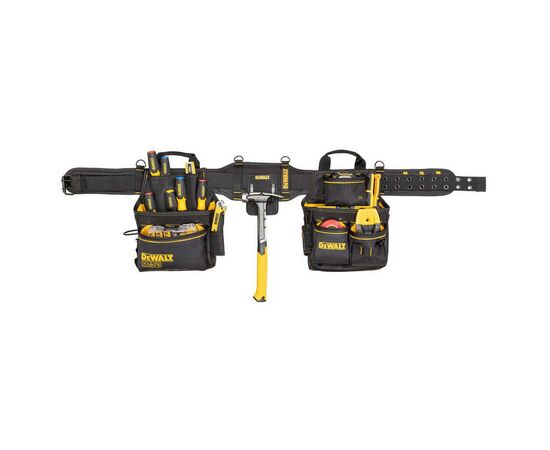 Сумка для инструмента DeWALT PRO с поясом и скобой для молотка, 2 шт., 25 карманов (DWST40603-1), изображение 3 Сумка для инструмента DeWALT PRO с поясом и скобой для молотка, 2 шт., 25 карманов (DWST40603-1), изображение 3