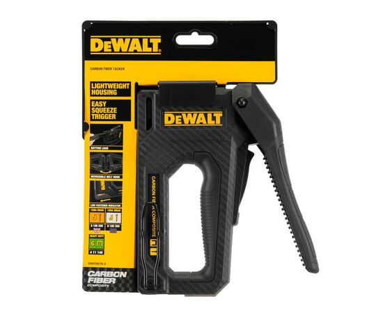 Степлер строительный DeWALT CARBON FIBRE для скоб типа "G" 6-14мм, гвоздей типа "J" 12, 15мм. (DWHT80276-0), изображение 12 Степлер строительный DeWALT CARBON FIBRE для скоб типа "G" 6-14мм, гвоздей типа "J" 12, 15мм. (DWHT80276-0), изображение 12