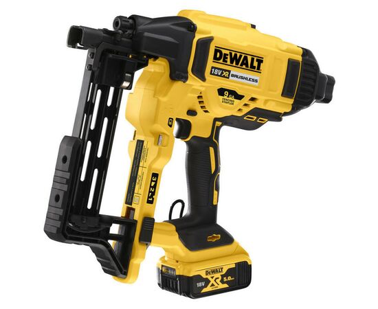 Степлер строительный DeWALT 18В XR Li-Ion, 2x5Ah, диаметр/длина скобы 4/50 мм (DCFS950P2), изображение 2 Степлер строительный DeWALT 18В XR Li-Ion, 2x5Ah, диаметр/длина скобы 4/50 мм (DCFS950P2), изображение 2