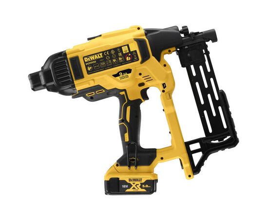 Степлер строительный DeWALT 18В XR Li-Ion, 2x5Ah, диаметр/длина скобы 4/50 мм (DCFS950P2), изображение 3 Степлер строительный DeWALT 18В XR Li-Ion, 2x5Ah, диаметр/длина скобы 4/50 мм (DCFS950P2), изображение 3