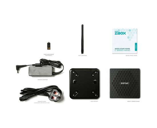 Компьютер Zotac CI337 nano / Intel N100, M.2 PCIe 3.0 x1/SATA SSD слот (2242), 2.5" SATA (ZBOX-CI337NANO-BE), изображение 6 Компьютер Zotac CI337 nano / Intel N100, M.2 PCIe 3.0 x1/SATA SSD слот (2242), 2.5" SATA (ZBOX-CI337NANO-BE), изображение 6