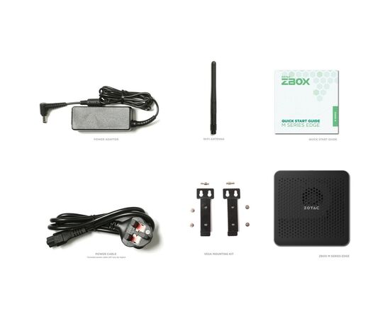 Компьютер Zotac edge MI351 / Intel N100, M.2 NVMe PCIe 3.0 x4/SATA SSD (2242/2280) (ZBOX-MI351-E), изображение 6 Компьютер Zotac edge MI351 / Intel N100, M.2 NVMe PCIe 3.0 x4/SATA SSD (2242/2280) (ZBOX-MI351-E), изображение 6
