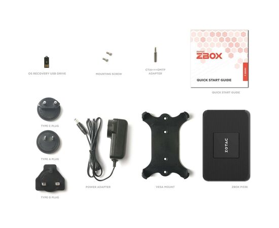 Компьютер Zotac PI336 pico / Celeron N6211, 4GB LPDDR4x onboard, 128GB eMMC, WIFI, BT, DP/HDMI, W11Pro (ZBOX-PI336-W5C), изображение 6 Компьютер Zotac PI336 pico / Celeron N6211, 4GB LPDDR4x onboard, 128GB eMMC, WIFI, BT, DP/HDMI, W11Pro (ZBOX-PI336-W5C), изображение 6