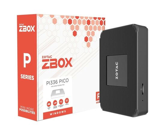 Компьютер Zotac PI336 pico / Celeron N6211, 4GB LPDDR4x onboard, 128GB eMMC, WIFI, BT, DP/HDMI, W11Pro (ZBOX-PI336-W5C), изображение 7 Компьютер Zotac PI336 pico / Celeron N6211, 4GB LPDDR4x onboard, 128GB eMMC, WIFI, BT, DP/HDMI, W11Pro (ZBOX-PI336-W5C), изображение 7