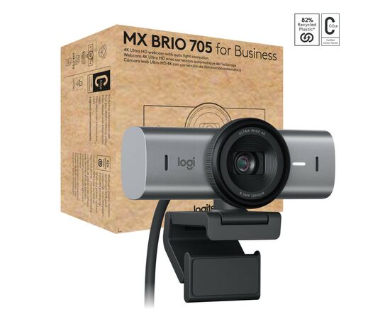 Веб-камера Logitech MX Brio 705 for Business 4K Graphite (960-001530), изображение 2 Веб-камера Logitech MX Brio 705 for Business 4K Graphite (960-001530), изображение 2