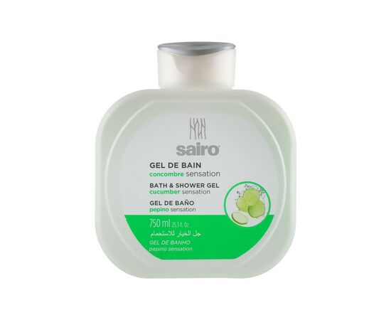Гель для душу Sairo Bath And Shower Gel Огірок 750 мл (8414227058171)