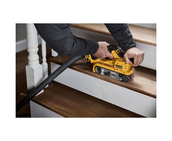 Шлифовальная машина DeWALT XR Li-Ion 18 В 2x5Ah, 198-320 м/мин, лента 75х533 мм (DCW220P2), изображение 12 Шлифовальная машина DeWALT XR Li-Ion 18 В 2x5Ah, 198-320 м/мин, лента 75х533 мм (DCW220P2), изображение 12