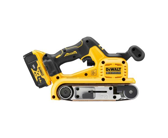 Шлифовальная машина DeWALT XR Li-Ion 18 В 2x5Ah, 198-320 м/мин, лента 75х533 мм (DCW220P2), изображение 2 Шлифовальная машина DeWALT XR Li-Ion 18 В 2x5Ah, 198-320 м/мин, лента 75х533 мм (DCW220P2), изображение 2