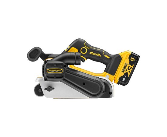 Шлифовальная машина DeWALT XR Li-Ion 18 В 2x5Ah, 198-320 м/мин, лента 75х533 мм (DCW220P2), изображение 5 Шлифовальная машина DeWALT XR Li-Ion 18 В 2x5Ah, 198-320 м/мин, лента 75х533 мм (DCW220P2), изображение 5