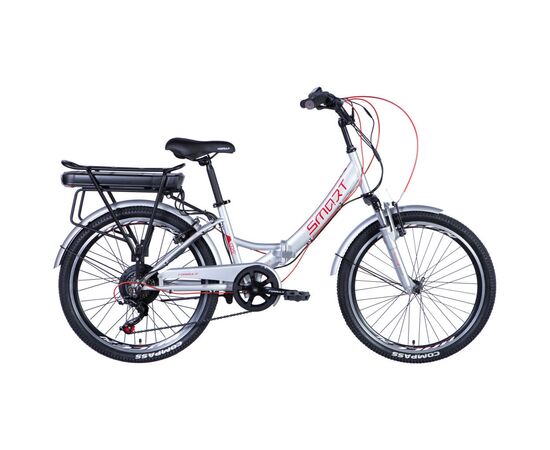 Электровелосипед Formula eSMART FRW AM Vbr 24" 15" 36B 12.5А*г St 2024 Срiблястий (ELB-FR-24-029)