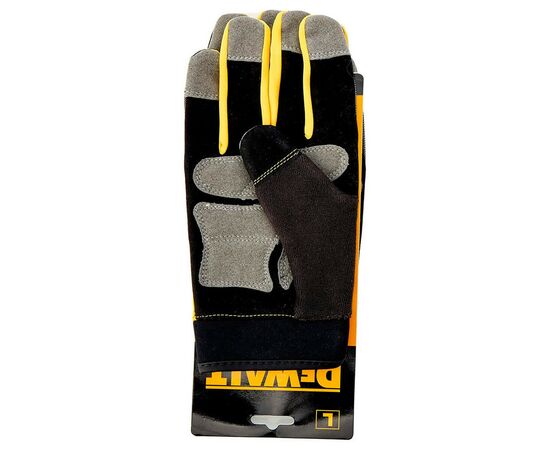 Защитные перчатки DeWALT разм. L/9, с накладками на ладони и пальцах (DPG215L), изображение 3 Защитные перчатки DeWALT разм. L/9, с накладками на ладони и пальцах (DPG215L), изображение 3