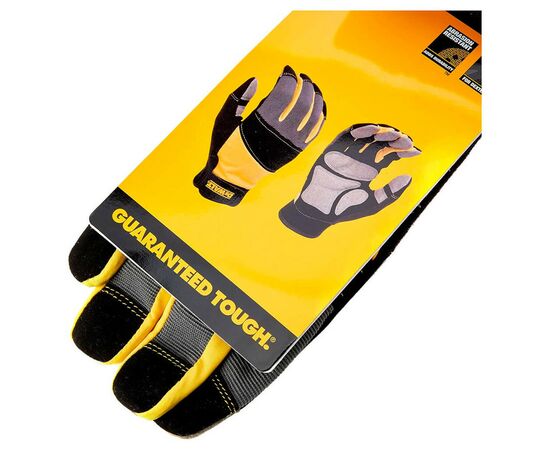 Защитные перчатки DeWALT разм. L/9, с накладками на ладони и пальцах (DPG215L), изображение 4 Защитные перчатки DeWALT разм. L/9, с накладками на ладони и пальцах (DPG215L), изображение 4