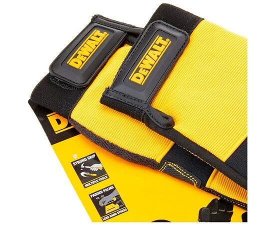 Защитные перчатки DeWALT разм. L/9, с накладками на ладони и пальцах (DPG21L), изображение 2 Защитные перчатки DeWALT разм. L/9, с накладками на ладони и пальцах (DPG21L), изображение 2