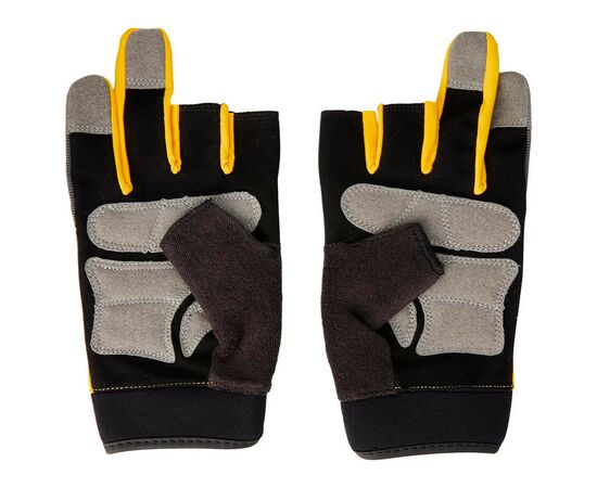 Защитные перчатки DeWALT частично открытые, разм. L/9, с накладками на ладони (DPG214L), изображение 3 Защитные перчатки DeWALT частично открытые, разм. L/9, с накладками на ладони (DPG214L), изображение 3