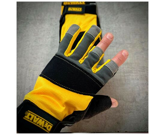 Защитные перчатки DeWALT частично открытые, разм. L/9, с накладками на ладони (DPG214L), изображение 6 Защитные перчатки DeWALT частично открытые, разм. L/9, с накладками на ладони (DPG214L), изображение 6