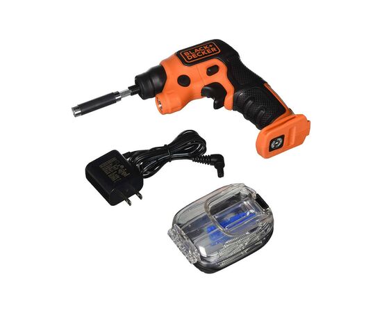 Отвертка аккумуляторная Black&Decker 3.6 В Li-Ion, 180 об/мин, реверс, подсветка, 0.4 кг (BDCSFS30C), изображение 2 Отвертка аккумуляторная Black&Decker 3.6 В Li-Ion, 180 об/мин, реверс, подсветка, 0.4 кг (BDCSFS30C), изображение 2