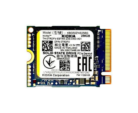 Накопитель SSD M.2 2230 256GB Kioxia (KBG50ZNS256G), изображение 2 Накопитель SSD M.2 2230 256GB Kioxia (KBG50ZNS256G), изображение 2